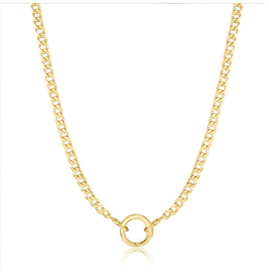  Pop Charms - Necklace - Silver / 14kt GP - 46-50 cm